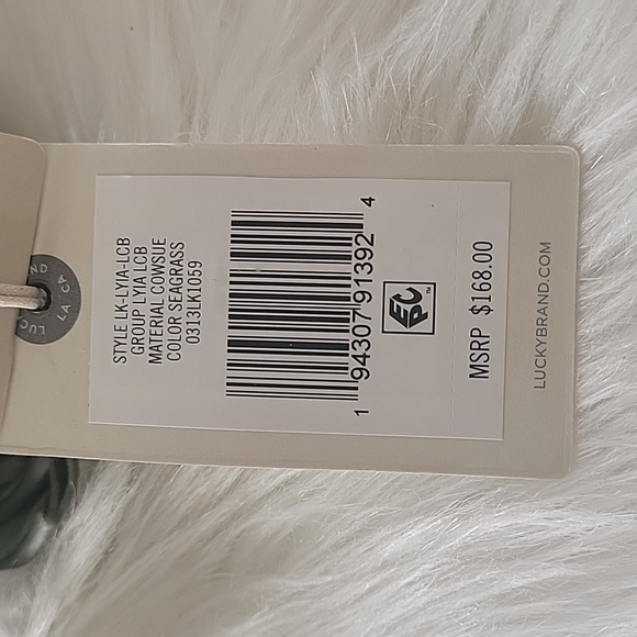 Lucky Brand Lyia leather crossbody bag in seagrass color NEW - Picture 7 of 15